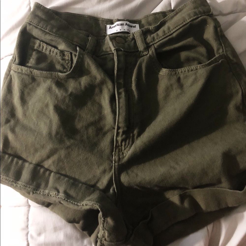 American Apparel high waisted shorts